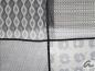 Preview: AHMADDY Woll-Schal schwarz grau