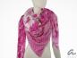 Preview: AHMADDY Wollschal fuchsia beige