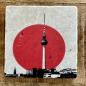 Preview: Marmor Fliese Glas Untersetzer Berlin