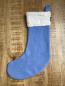 Preview: Nikolaus Weihnachts-Stiefel blau Teddy weich XL
