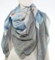 Preview: AHMADDY Schal Baumwolle Seide Modal grau blau