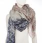 Preview: AHMADDY Seiden-Wollschal Vintage grau braun anthrazit