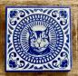 Preview: Marmor Fliese Glas Untersetzer Katze