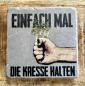 Preview: Marmor Fliese Glas Untersetzer Halt doch mal die Kresse