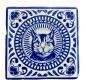 Preview: Marmor Fliese Glas Untersetzer Katze