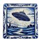Preview: Marmor Fliese Glas Untersetzer Ufo