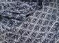 Mobile Preview: AHMADDY Seiden-Schal blau grau
