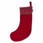 Preview: Nikolaus Weihnachts-Stiefel  Karo rot XL
