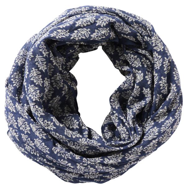 IB Laursen Halstuch Baumwolle blau