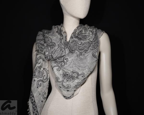 AHMADDY Kaschmir Schal grau