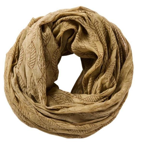 IB Laursen Halstuch Baumwolle Honig Blatt