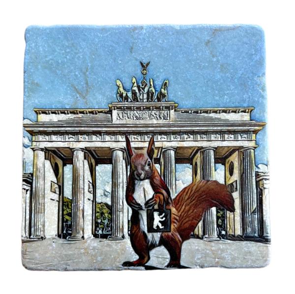 Marmor Fliese Glas Untersetzer Berlin