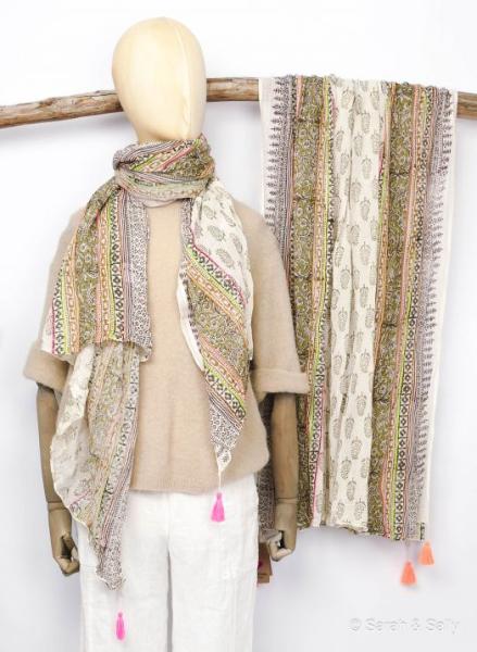 Sarah & Sally Schal Olive