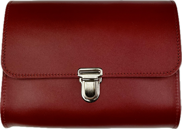 Leder Umhängetasche Roma Burgund