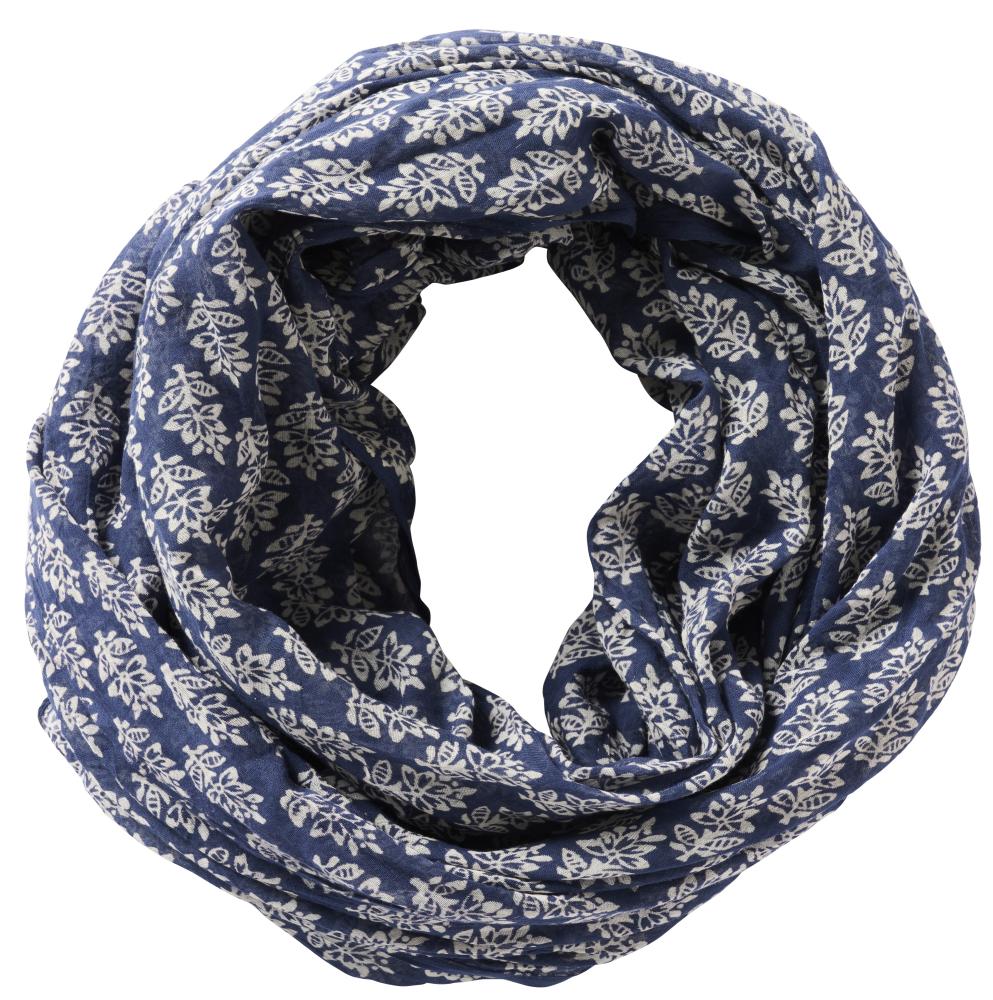 IB Laursen Halstuch Baumwolle blau