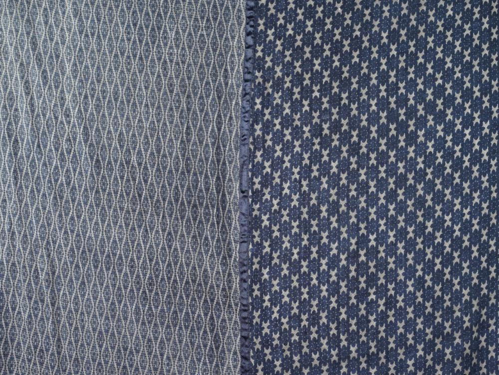 AHMADDY Woll-Schal taupe blau