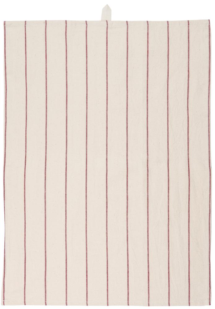 IB Laursen Geschirrtuch Lea weiß rote Streifen