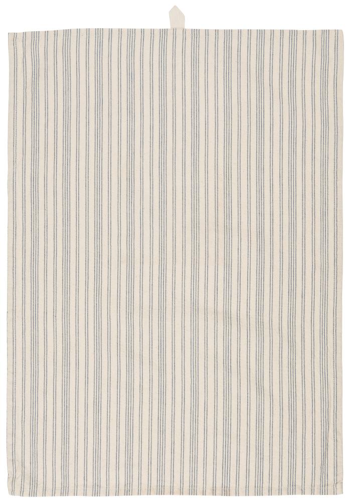 IB Laursen Geschirrtuch Kasper natur dunkelblaue Streifen