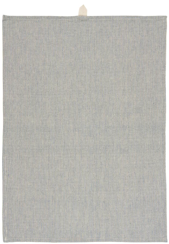 IB Laursen Geschirrtuch Charly natur dunkelblaue Streifen