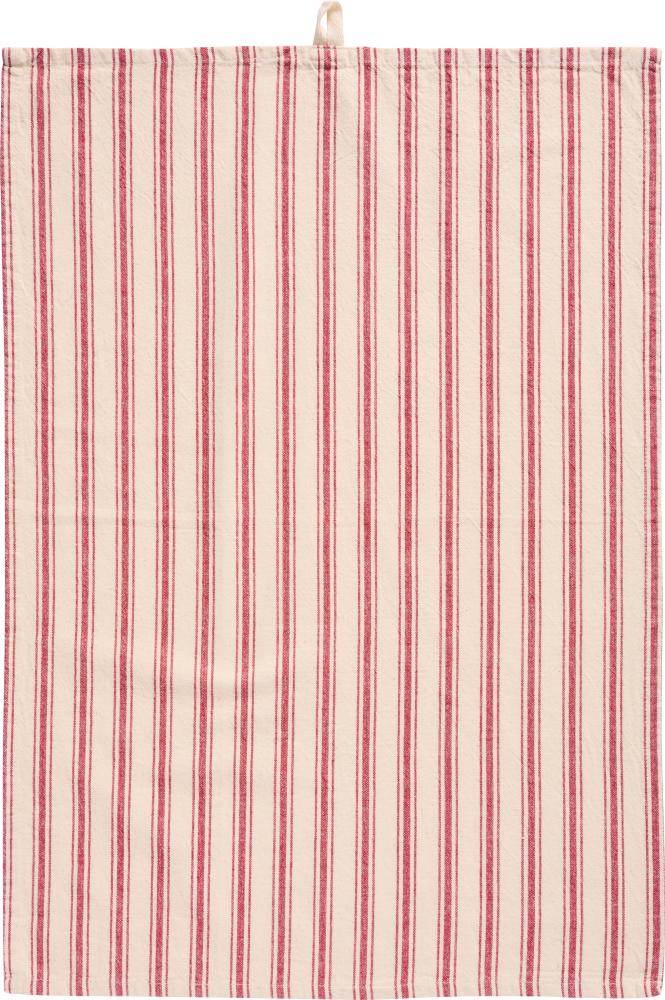 IB Laursen Geschirrtuch Cecilie weiß rote Streifen