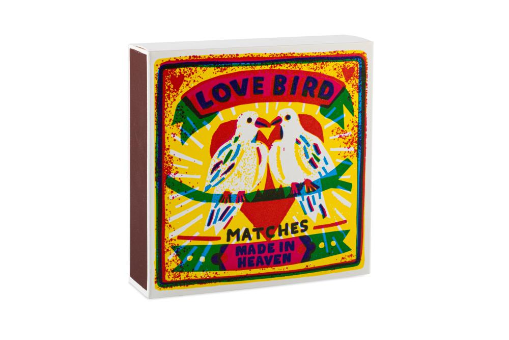 Archivist Streichhölzer Love Birds by The Printed Peanut Matchbox
