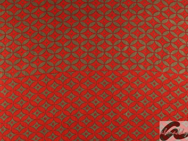 AHMADDY Seiden-Wollschal Vintage rot braun