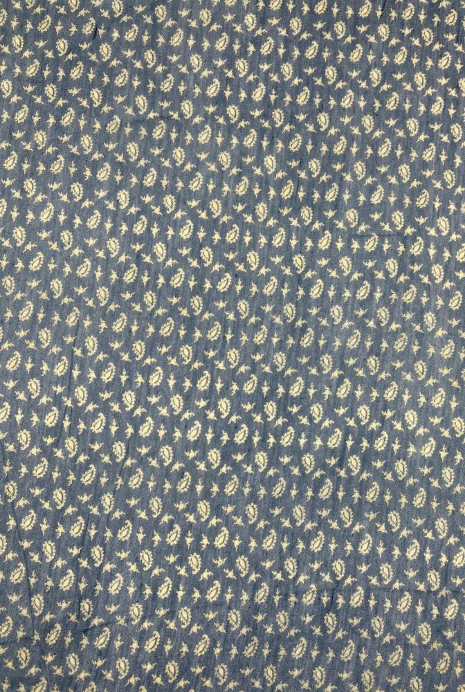 Sarah & Sally Baumwollschal Paisley blau