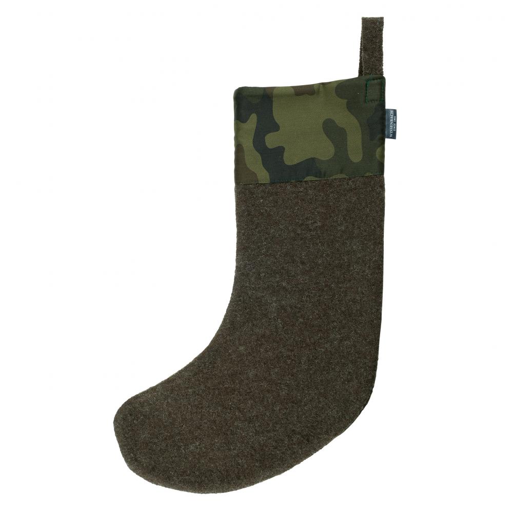 Nikolaus Weihnachts-Stiefel khaki camouflage XL