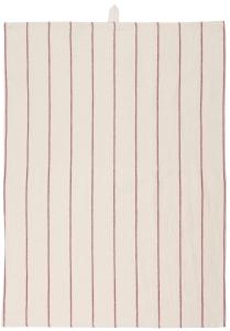 IB Laursen Geschirrtuch Lea weiß rote Streifen