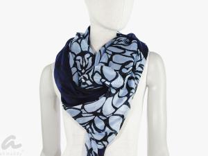AHMADDY Seiden Schal blau navy