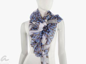 AHMADDY Seidenschal lila mocca