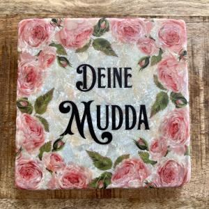 Marmor Fliese Glas Untersetzer Deine Mudda