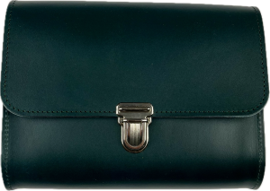 Leder Umhängetasche Roma moos grün