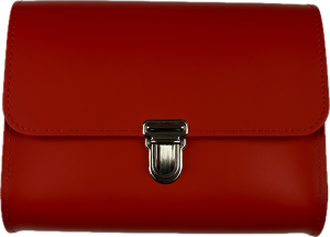 Leder Umhängetasche Roma rot